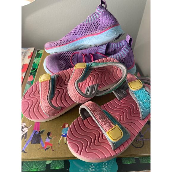 Two Pairs Sandals & Water Shoes Play All Day Sz 12 / 13 Cat & Jack SUN & FUN! - Picture 2 of 7